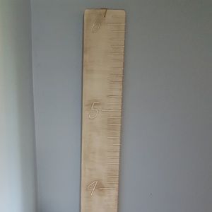 4ft tall wood growth charts.
